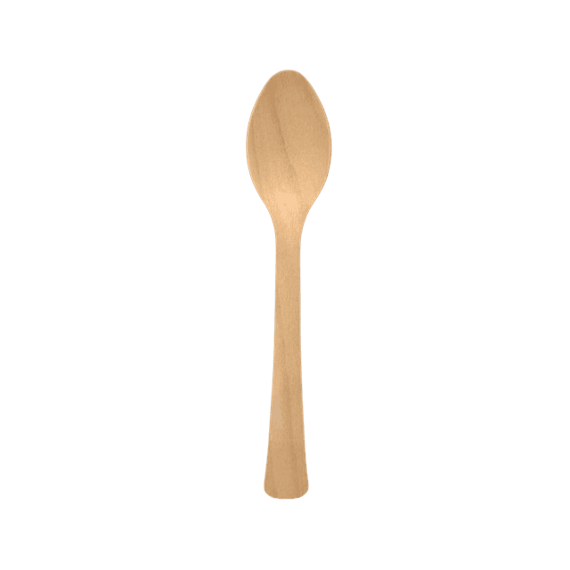WoodLuxe™ Ahşap Kaşık (100 Adet)